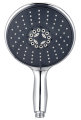 Hånddusj Ø150 mm krom 4-jet - REN